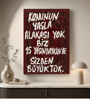 BK Gift Vintage Klasik Sanat Esprili Sözlü Dekoratif Kanvas Tablo - 5