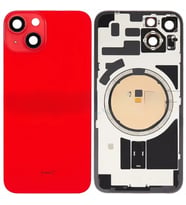 İphone 14 PLUS Full Arka Kapak Arka Kemere Lensli (CAM) KIRMIZI