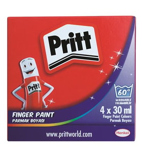 PRİTT PARMAK BOYASI 4 RENK 30 ML ÜCRETSİZ KARGO