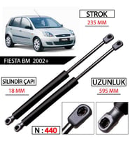 Bagaj Amortisörü Fiesta BM 2002+
