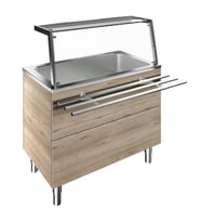 Electrolux Professional Tarafında Boru Tip Paslanmaz Çelik Tepsi Kaydırma, Y= 900 Mm F01H3AF01W