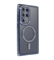 Northcity Samsung Galaxy S24 Ultra Kılıf Joke Simli Magneticsafe Kılıf - Lacivert