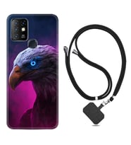 INFINIX Hot 8 9 10 11S Hot 10 Play 10T Kılıf Boyun Askılı Silikon Kartal 1622