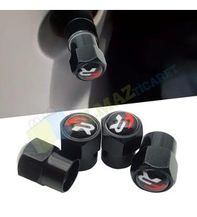 Seat Fr Logo Sibop Kapağı Siyah 1 Takım 4 Adet Paslanmaz Çelik