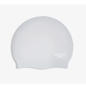 SPEEDO LONG HAIR CAP AU SILVER/WHITE (Gri)