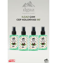 Ilgaz Çam Kolonyası 4'lü Sprey Set  Günlük Ferahlatıcı Kolonya - 4x50 ml