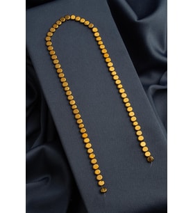 Hematit Taşı Yassı Kesim Parlak Gold 6mm Doğal Taş Dizi