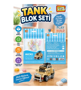 LZ8617 LOZ Tank Blok Seti Mini Poşet- canrodi life