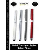 Özel Üretim Kaliteli Profesyonel Kurumsal Hediye Modern Lüks Şık Metal Touchpen Roller Kalem Füme