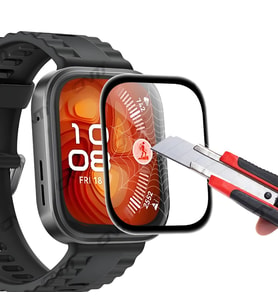 Huawei Watch Fit 4 PRO Full Ekran Nano Saat Koruyucu (Fit/Fit2/FİT3 Uyumlu Değil (Siyah)