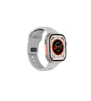 WATCH 8 Ultra Akıllı Saat Samsung Galaxy Note Edge Uyumlu Smart Watch Konuşma Özellikli (Gri)