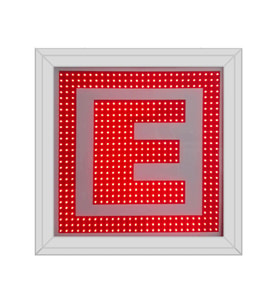 E Harfi Eczane Tabelası 3D Çift Taraflı Kırmızı Led Pano Işıklı Hazır Tabela