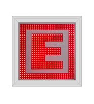 E Harfi Eczane Tabelası 3D Çift Taraflı Kırmızı Led Pano Işıklı Hazır Tabela