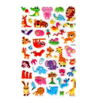 Sticker Kabartmalı Stiker Defter, Planlayıcı Etiket (lxk-002) - 22X14 cm - Minik Sevimli Hayvanlar