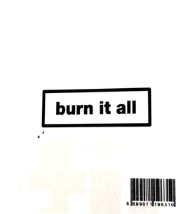 The Sticker Story Burn İt All Tss0565 Kişileştirme Stickerı - 2 adet