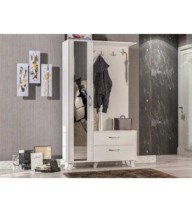 ABRE VM-342 BEYAZ VESTİYER PORTMANTO