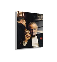 Temperli Gerçek Cam Tablo Film Karakteri The Godfather