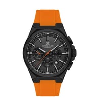 Daniel Klein DK.1.13815-2 Exclusive Tüm Fonksiyonları Aktif 5 ATM Suya Dayanıklı Silikon Kordonlu Turuncu Erkek Kol Saati