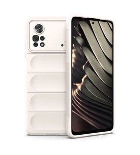 Xiaomi Poco X4 Pro 5g Kılıf Optimum Silikon - Krem