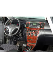 Meriç® Toyota Corolla Ön Torpido Kaplama Maun 18 Parça 2002-2004 (Maun)
