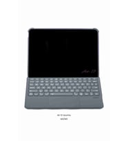 iPad Air 13 Uyumlu M2/M3 Ledli 360° Manyetik Standlı Touchpadli Katanya Klavyeli Tablet Kılıfı
