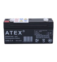 Atex Ax6-3.4 6v 3.4ah Yatay Akü