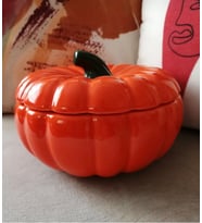 bal kabağı kase, çorba sunumluk, dekoratif kase 18 cm