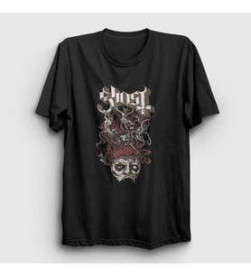 Presmono Unisex Siyah Demons Ghost T-Shirt 51728tt