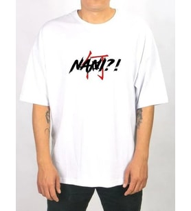 Erkek Kısa Kol Yazlık Tişört Bisiklet Yaka Baskılı Oversize T-Shirt - Beyaz