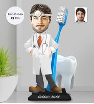 Kişiye Özel  Dişçi Doktor Erkek Ahşap Eco Biblo -2