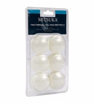 Mitsuka TT0103-1 Masa Tenisi Pinpon Topu 6'lı (Beyaz)