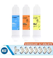 Yaman Group Kapalı Kasa Su Arıtma Cihazları Için 3'lü Inline Filtre Seti