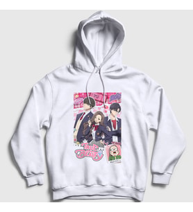 Presmono Unisex Beyaz Anime True Beauty Kapüşonlu Sweatshirt 473757tt