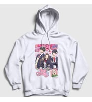 Presmono Unisex Beyaz Anime True Beauty Kapüşonlu Sweatshirt 473757tt
