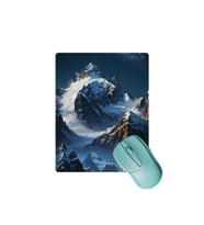 SonicTouch Yükselen Zafer Ay Yıldızlı Dağ Zirveli Kaymaz Gamer Oyuncu Dikişsiz Mouse Pad 17x21cm