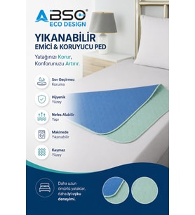 Hasta Bezi Yıkanabilir Emici Ve Koruyucu Ped 75x85 cm Standart