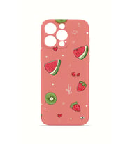 iPhone 15 Pro Vorian İnce Kamera Korumalı Mika Kılıf Summer Fruit Crush