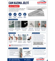 Cam Kazıma Jileti 25'Lİ Paket