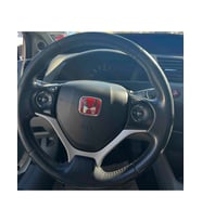 honda civic fb7 (2012-2015) uyumlu kırmızı ön-arka-direksiyon logo seti
