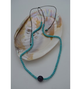 STONEAGE JEWELLERY Lapis Lazuli ve Turkuaz Doğal Taşlı Kolye