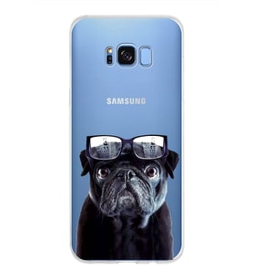 PrintiFy Samsung Galaxy S8 Plus ile Uyumlu 1mm Slim Fit Köpek 3 050f Baskılı Şeffaf  Kılıf
