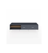 Hyperion TV Ünitesi Tek Raflı 2 Çekmeceli  220x44x51 Antrasit-Çam/Antrasit