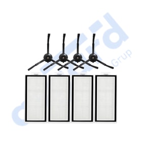 ROBOROCK Q5, Q5+, Q5 PRO,Q5 PRO+ UYUMLU 4 Yan Fırça 4 Filtre PKT-iasgf0000491