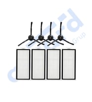 ROBOROCK Q5, Q5+, Q5 PRO,Q5 PRO+ UYUMLU 4 Yan Fırça 4 Filtre PKT-iasgf0000491