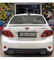Toyota Corolla 2006-2012 Bagaj Üstü Slim Spoiler Piano Black Parlak Siyah