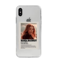 Iphone X / Xs Uyumlu Wanda Maximoff Desenli Şeffaf Telefon Kılıfı