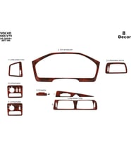 Meriç® Volvo S60 / V70 Ön Torpido Kaplama Maun 8 Parça 2005-2009 (Maun)