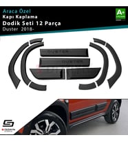 S-Dizayn Dacia Duster 2 Kapı Koruma ve Çamurluk Kaplaması Dodik Seti 2018 Üzeri A+ Kalite
