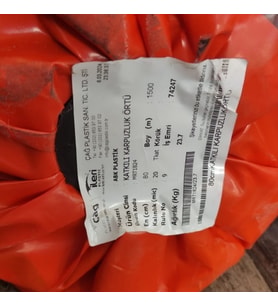 ABK PLASTİK Karpuz Sera Şeffaf Mulch 80 cm 20 Micron (Siyah)