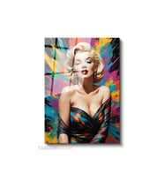 Dikey Cam Tablo Salon Duvar Tablosu Dikey Cam Mariliyn11 Yeni Ev Hediyesi Ofis Tablosu